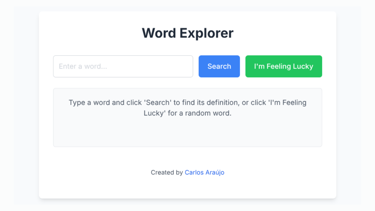 Word Explorer